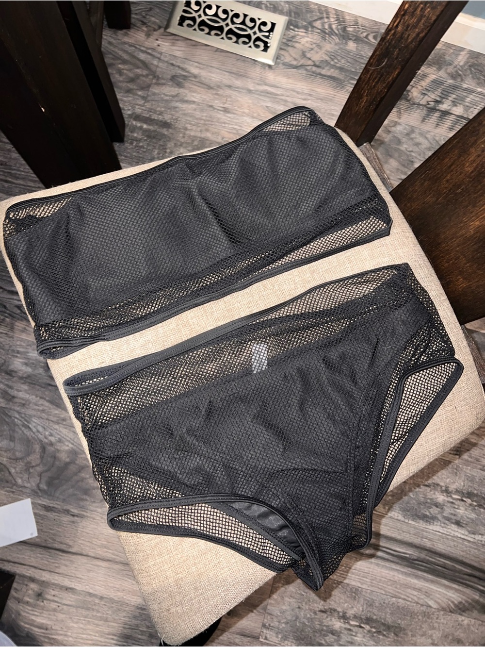 Mesh Black 2 Piece Swimsuit